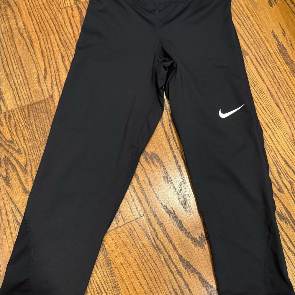 Nike Dri-fit Girls Black Athletic Bottoms